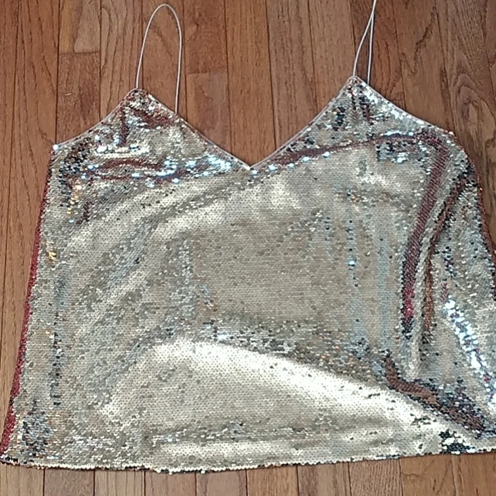 ASOS Rose Gold Sequin Cami  Top 14 - Picture 8 of 11